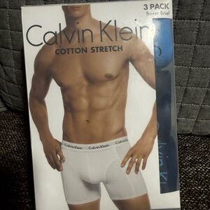 Calvin Klein 3-Pack Cotton Stretch Boxer Briefs - Brand New in Box
